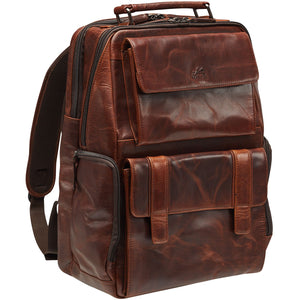 Mancini Buffalo Collection Leather Backpack