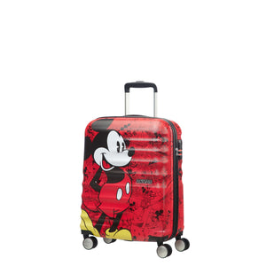 American Tourister WAVEBREAKER - DISNEY MICKEY COMICS RED Carry-ON SPINNER